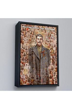 Ahşap Çerçeveli Joseph Stalin Rusya Ve Sovyetler Birliği Sscb Tablo-7731