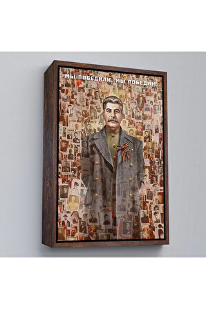 Ahşap Çerçeveli Joseph Stalin Rusya Ve Sovyetler Birliği Sscb Tablo-7731