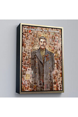 Ahşap Çerçeveli Joseph Stalin Rusya Ve Sovyetler Birliği Sscb Tablo-7731