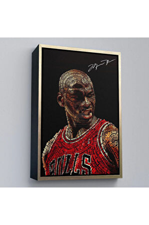 Ahşap Çerçeveli Michael Jordan Tablo-7739