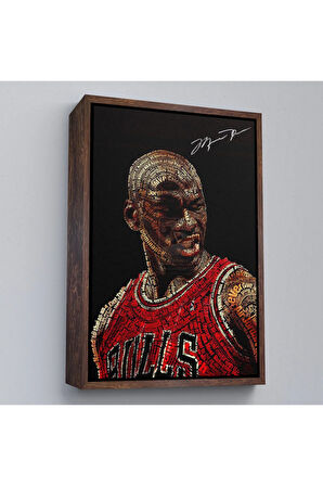 Ahşap Çerçeveli Michael Jordan Tablo-7739