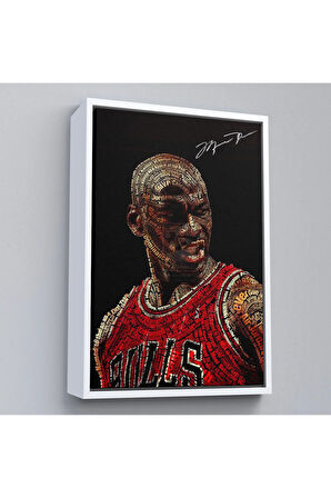 Ahşap Çerçeveli Michael Jordan Tablo-7739
