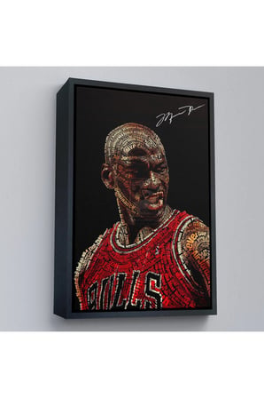 Ahşap Çerçeveli Michael Jordan Tablo-7739