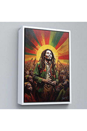 Ahşap Çerçeveli Bob Marley Tablosu-7744
