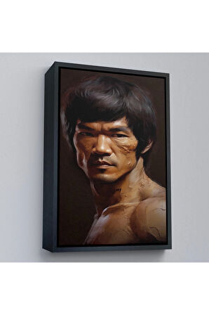 Ahşap Çerçeveli Bruce Lee Tablosu-7749