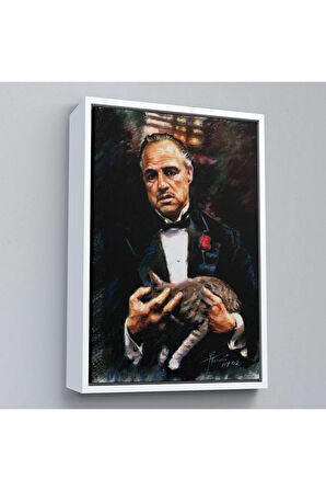 Ahşap Çerçeveli Godfather Mafya Film Tablo-7763