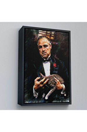 Ahşap Çerçeveli Godfather Mafya Film Tablo-7763