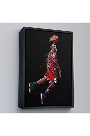 Ahşap Çerçeveli Michael Jordan Tablo-7766