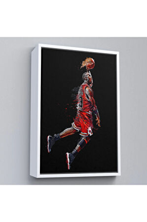 Ahşap Çerçeveli Michael Jordan Tablo-7766