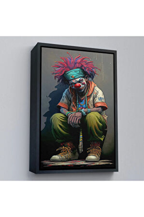 Ahşap Çerçeveli Palyaça Tablo-7771