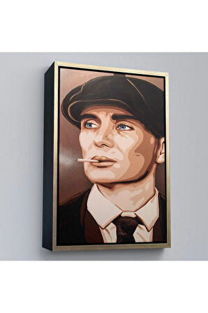 Ahşap Çerçeveli Ekart Peaky Blinders Thomas Shelby Tablo-7775