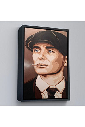 Ahşap Çerçeveli Ekart Peaky Blinders Thomas Shelby Tablo-7775