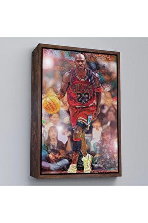 Ahşap Çerçeveli Michael Jordan Tablo-7781