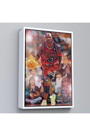 Ahşap Çerçeveli Michael Jordan Tablo-7781