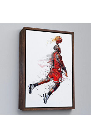 Ahşap Çerçeveli Michael Jordan Tablo-7787