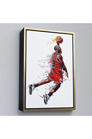 Ahşap Çerçeveli Michael Jordan Tablo-7787