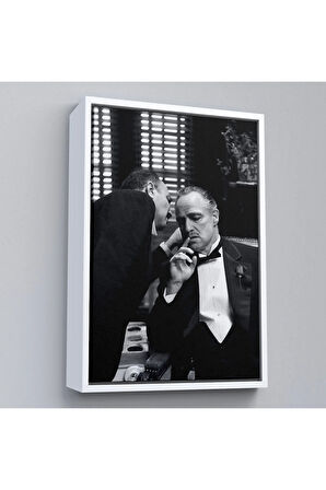 Ahşap Çerçeveli Godfather Mafya Film Tablo-7807