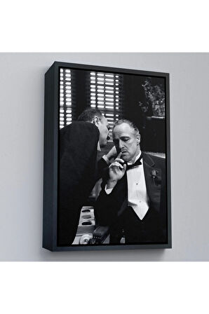Ahşap Çerçeveli Godfather Mafya Film Tablo-7807