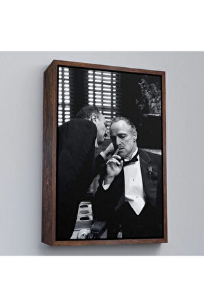 Ahşap Çerçeveli Godfather Mafya Film Tablo-7807