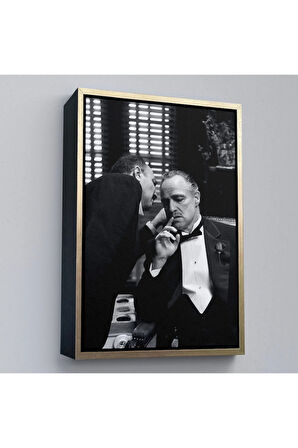 Ahşap Çerçeveli Godfather Mafya Film Tablo-7807