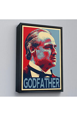 Ahşap Çerçeveli Godfather Mafya Film Tablo-7813