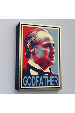 Ahşap Çerçeveli Godfather Mafya Film Tablo-7813