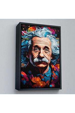 Ahşap Çerçeveli Albert Einstein Tablo-7827