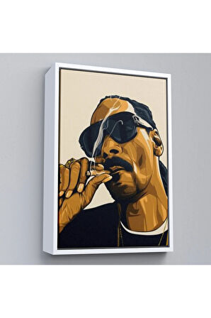 Ahşap Çerçeveli Snoop Dogg Tablo-7840