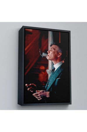 Ahşap Çerçeveli Thomas Shelby - Tommy Shelby Tablo-7843