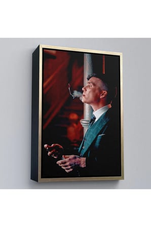 Ahşap Çerçeveli Thomas Shelby - Tommy Shelby Tablo-7843