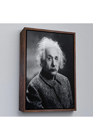 Ahşap Çerçeveli Albert Einstein Tablo-7845