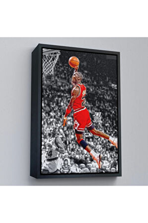 Ahşap Çerçeveli Michael Jordan Tablo-7856