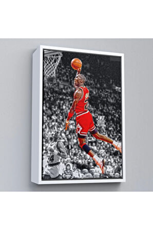 Ahşap Çerçeveli Michael Jordan Tablo-7856
