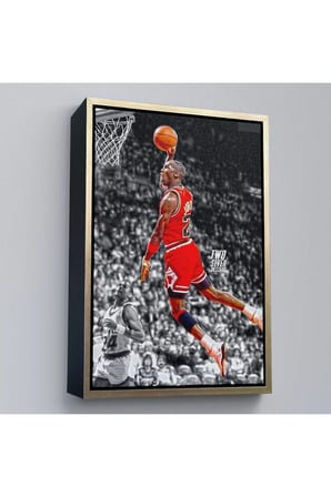 Ahşap Çerçeveli Michael Jordan Tablo-7856