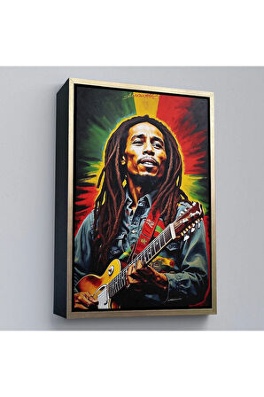 Ahşap Çerçeveli Bob Marley Tablosu-7863