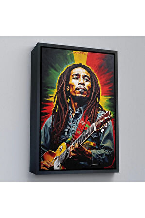 Ahşap Çerçeveli Bob Marley Tablosu-7863