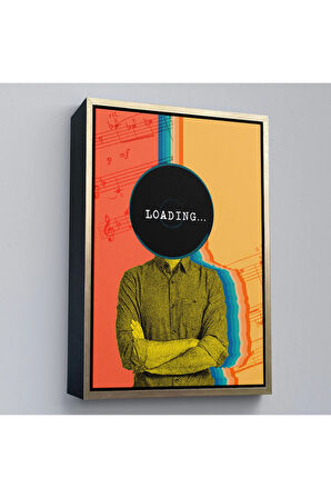 Ahşap Çerçeveli Pop Art Loading Tablosu-7876