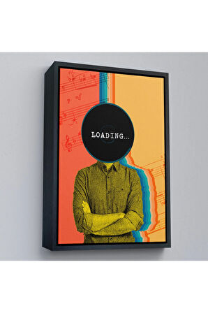 Ahşap Çerçeveli Pop Art Loading Tablosu-7876