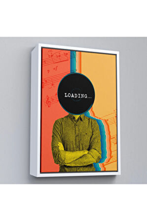 Ahşap Çerçeveli Pop Art Loading Tablosu-7876