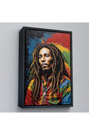 Ahşap Çerçeveli Bob Marley Tablosu-7892