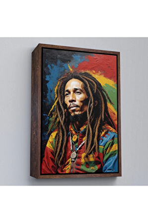 Ahşap Çerçeveli Bob Marley Tablosu-7892
