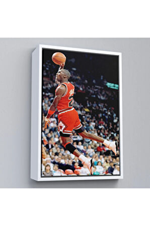 Ahşap Çerçeveli Michael Jordan Tablo-7907