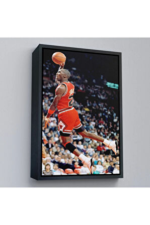 Ahşap Çerçeveli Michael Jordan Tablo-7907