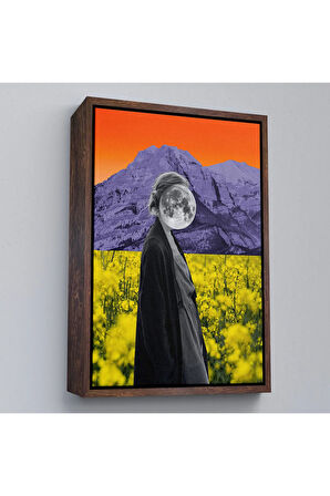 Ahşap Çerçeveli Soyut Kadın Tablosu-7914