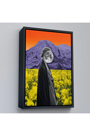 Ahşap Çerçeveli Soyut Kadın Tablosu-7914