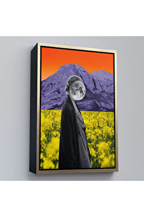 Ahşap Çerçeveli Soyut Kadın Tablosu-7914