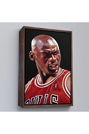 Ahşap Çerçeveli Michael Jordan Tablo-7928