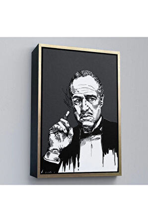 Ahşap Çerçeveli Godfather Mafya Tablo-7939