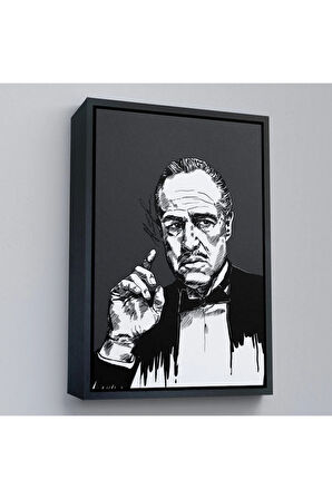 Ahşap Çerçeveli Godfather Mafya Tablo-7939