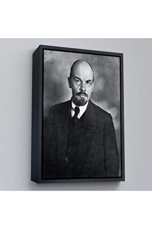 Ahşap Çerçeveli Sovyet Lideri Vladimir Lenin Tablo-7944